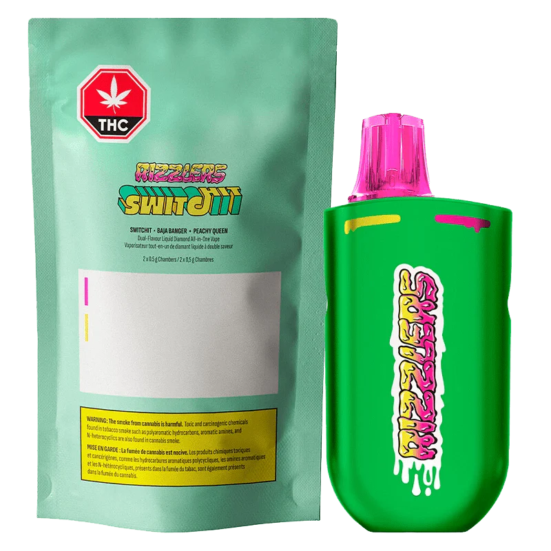 RIZZLERS - Baja Banger + Peachy Queen 1g Liquid Diamond Disposable Vape