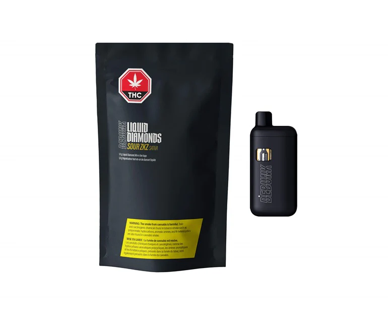 DEBUNK - Debunk Sour ZKZ Liquid Diamond 1g Disposable Vape Pen