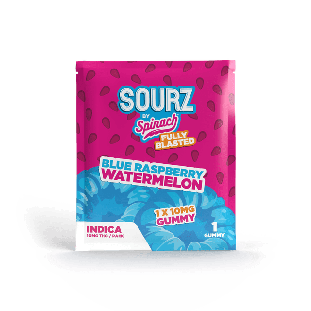 SOURZ by Spinach - Fully Blasted Blue Raspberry Watermelon 1 x 5g Soft Chew
