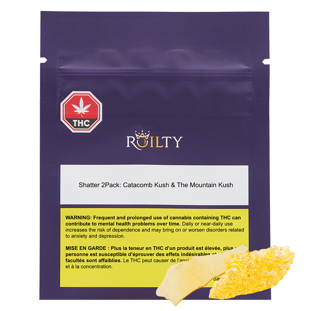 Roilty - Shatter Pack: Catacomb Kush 0.5g & The Mountain Kush 0.5g Shatter